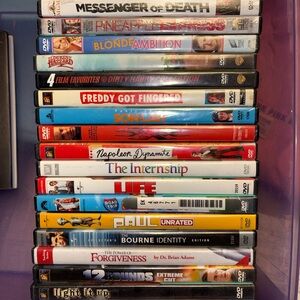 Stackable Purple DVD Storage Organizer - Home Storage & Organization